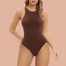 VYCircnK-Combinaison de fibrdrums pour femme, haut moulant précieux, col rond, vêtements de batterie, string, licou, combinaisons amincissantes, justaucorps shaper