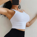 Cloud Rise-Sujetador deportivo SEXY con espalda para niñas, Top corto de entrenamiento para Yoga, ropa interior para ejercicio en casa, chaleco de Fitness, camisa de gimnasio de talla grande