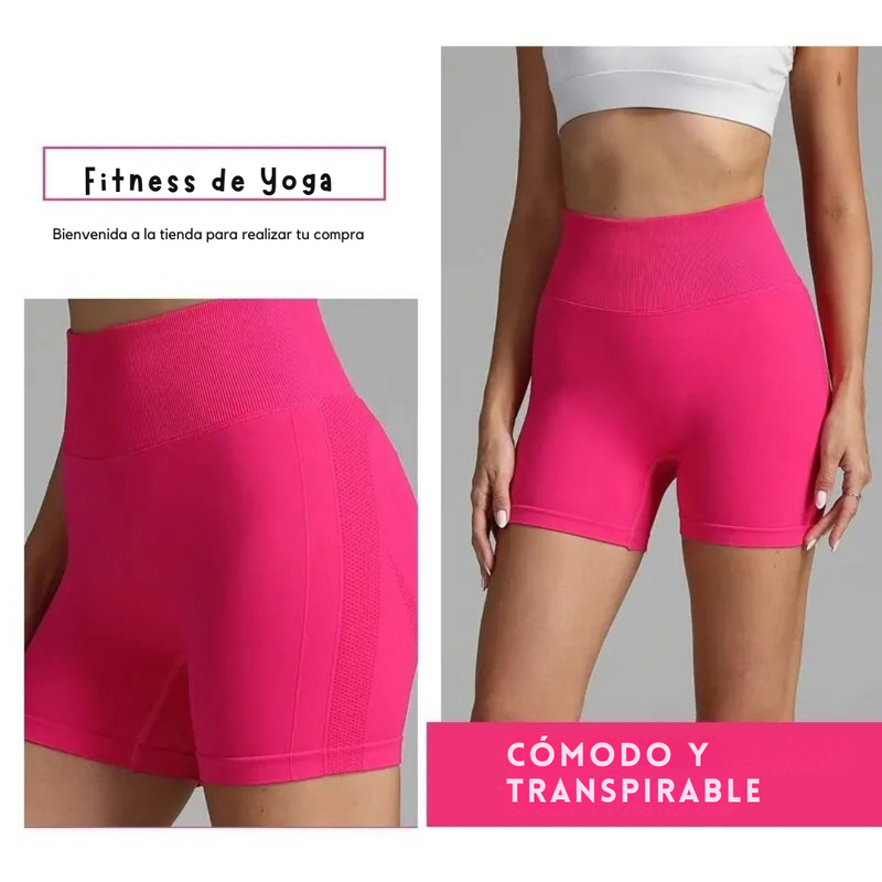 Shorts Deportivos Sin Costura para Mujeres - Yoga y Fitness