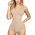 Shapewear à haute Compression pour femmes Triangle corps complet Shaper Fajas Colombianas ceintures crochet et fermeture des yeux soutien de la poitrine