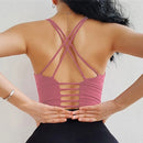 Cloud Rise-Sujetador deportivo SEXY con espalda para niñas, Top corto de entrenamiento para Yoga, ropa interior para ejercicio en casa, chaleco de Fitness, camisa de gimnasio de talla grande