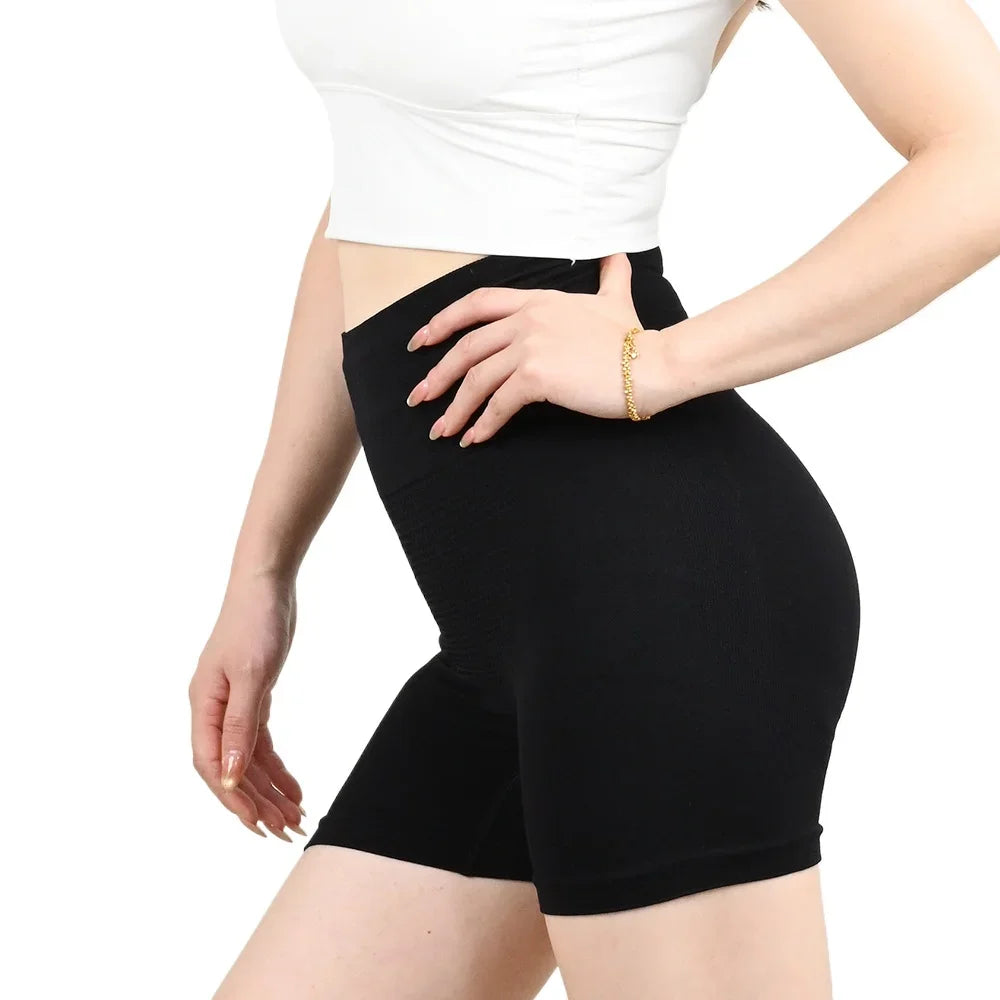 Bóxer de cintura alta para mujer, bragas de seguridad, ropa interior transpirable, calzoncillos para falda, pantalones cortos de verano, lencería íntima femenina