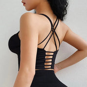 Cloud Rise-Sujetador deportivo SEXY con espalda para niñas, Top corto de entrenamiento para Yoga, ropa interior para ejercicio en casa, chaleco de Fitness, camisa de gimnasio de talla grande