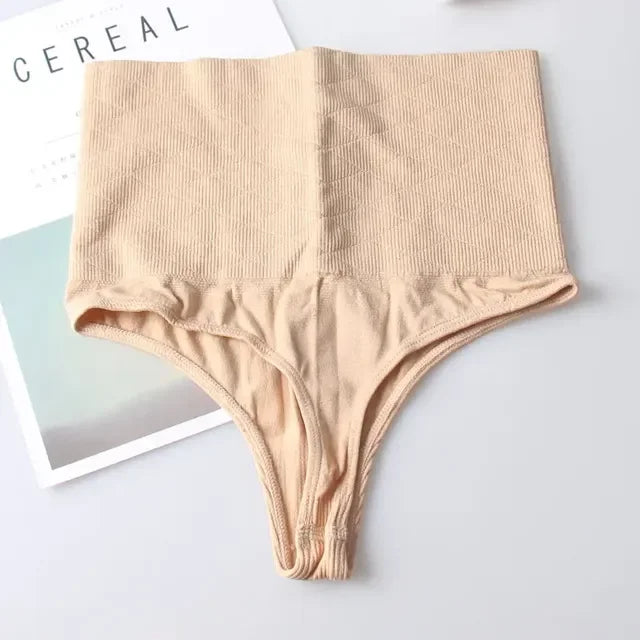 Levantador de glúteos de cintura alta para mujer, Tanga Sexy, bragas con Control de barriga, ropa interior moldeadora, entrenador de cintura, bragas moldeadoras