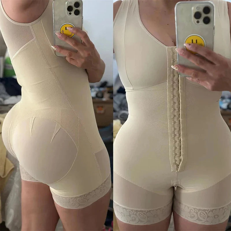 Faja de compresión moldeadora de cuerpo completo, Fajas, ropa interior correctiva colombiana, moldeador de Control de barriga, levantamiento de glúteos, monos de corsé delgados