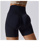 Shorts de sport sans couture pour femmes, vêtements de yoga, leggings de cyclisme, jogging, fitness, taille haute, push up, gym