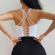 Cloud Rise-Sujetador deportivo SEXY con espalda para niñas, Top corto de entrenamiento para Yoga, ropa interior para ejercicio en casa, chaleco de Fitness, camisa de gimnasio de talla grande