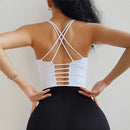 Cloud Rise-Sujetador deportivo SEXY con espalda para niñas, Top corto de entrenamiento para Yoga, ropa interior para ejercicio en casa, chaleco de Fitness, camisa de gimnasio de talla grande