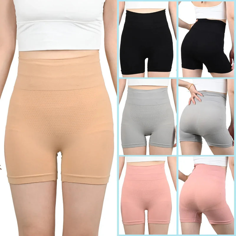 Bóxer de cintura alta para mujer, bragas de seguridad, ropa interior transpirable, calzoncillos para falda, pantalones cortos de verano, lencería íntima femenina