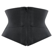 Entrenador de cintura de látex con cremallera, moldeador de cuerpo, ropa moldeadora adelgazante de barriga, corsé de entrenamiento de cintura envolvente para mujer, cintura más delgada