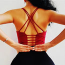 Cloud Rise-Sujetador deportivo SEXY con espalda para niñas, Top corto de entrenamiento para Yoga, ropa interior para ejercicio en casa, chaleco de Fitness, camisa de gimnasio de talla grande