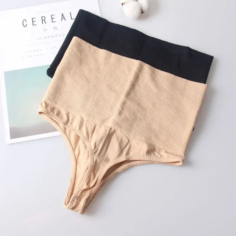 Levantador de glúteos de cintura alta para mujer, Tanga Sexy, bragas con Control de barriga, ropa interior moldeadora, entrenador de cintura, bragas moldeadoras
