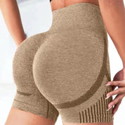 Shorts de Yoga Sin Costuras de Alta Elasticidad