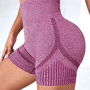 Shorts de Yoga Sin Costuras de Alta Elasticidad