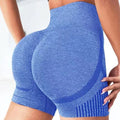 Shorts de Yoga Sin Costuras de Alta Elasticidad