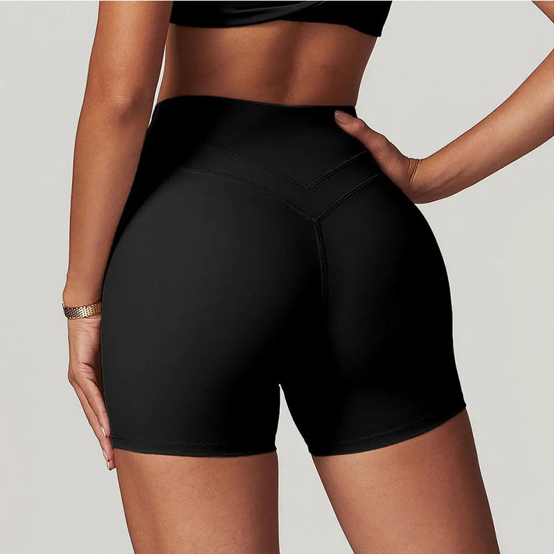 Short Deportivo de Cintura Alta para Mujer – Yoga & Fitness