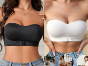 Bralette Sin Tirantes de Seda Helada Antideslizante